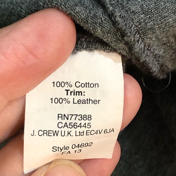 Pre❤️’d-J Crew Leather Sleeve Shirt - Picture 5 of 6